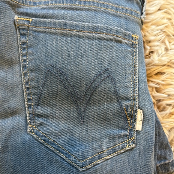 Mother Denim The Looker Crop Jeans in Forever Blue - Picture 4 of 10